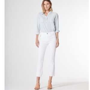 AG Jodi crop white jeans size 25